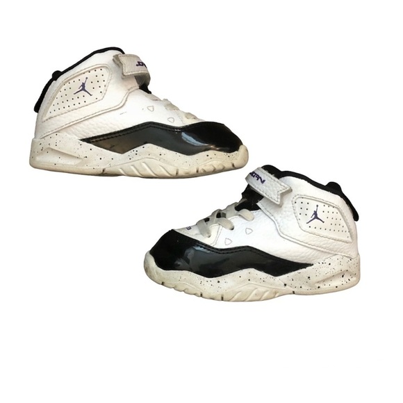 Jordan B’Loyal White/Black/Purple Sneakers - Picture 4 of 8